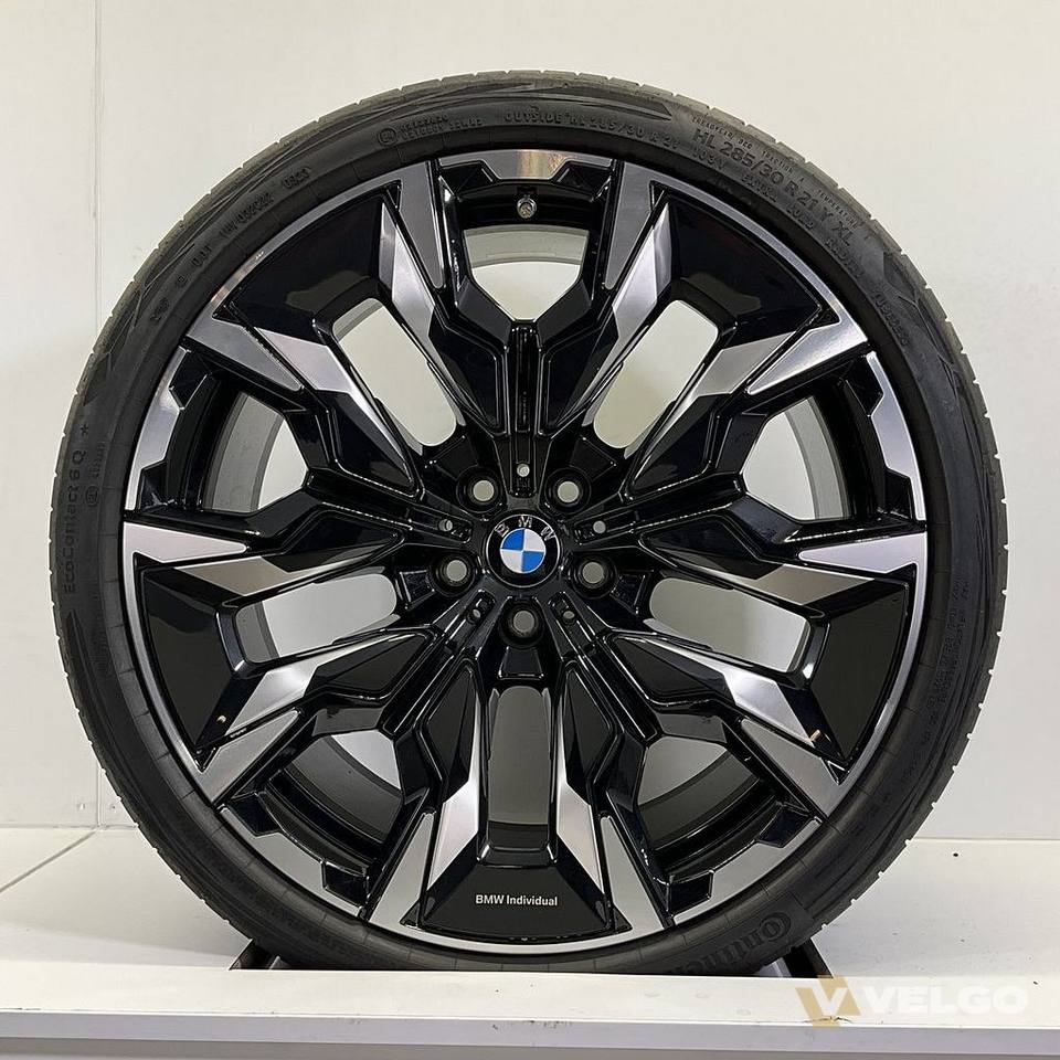 BMW 5 SERIE G60 G61 BREEDSET VELGEN + ZOMERBANDEN 21 INCH ORIG. 954I — foto 2