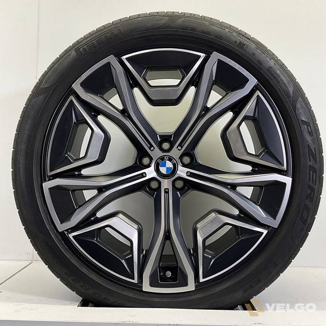 BMW IX I20 BREEDSET VELGEN + ZOMERBANDEN 22 INCH ORIG. 1021 — foto 3