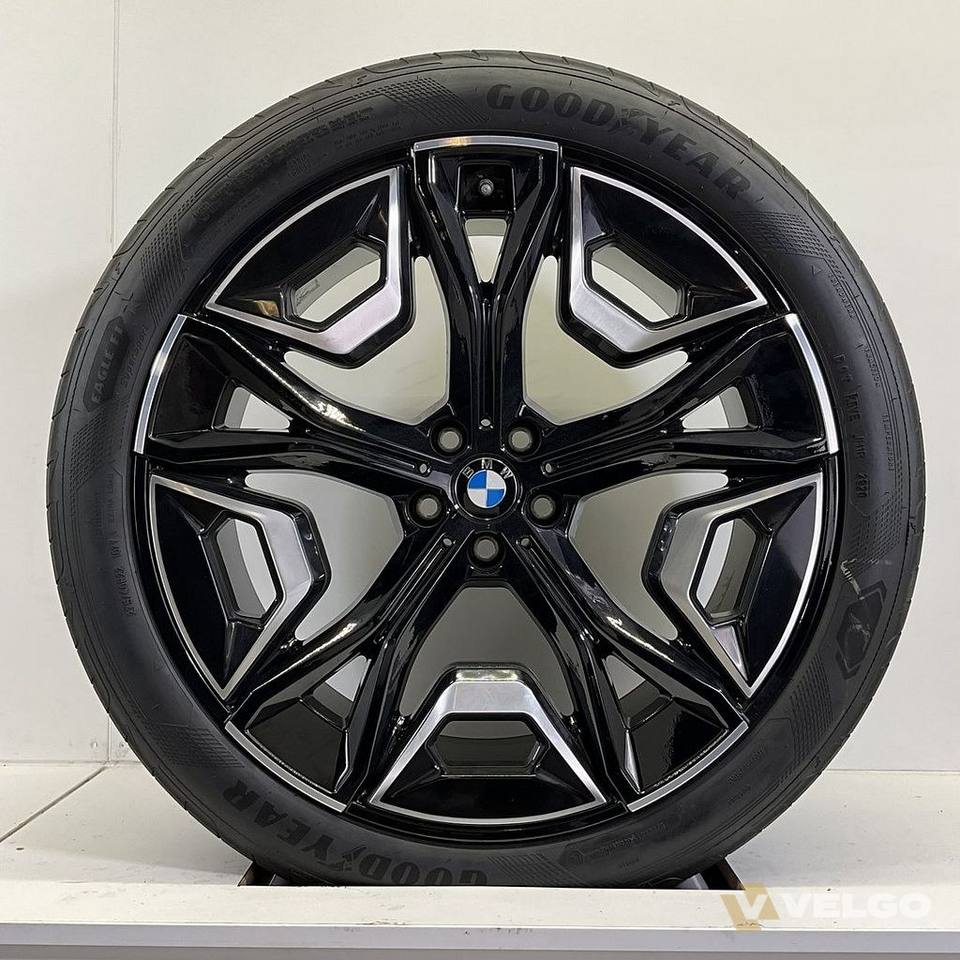 BMW IX I20 BREEDSET VELGEN + ZOMERBANDEN 22 INCH ORIG. 1020 — foto 3
