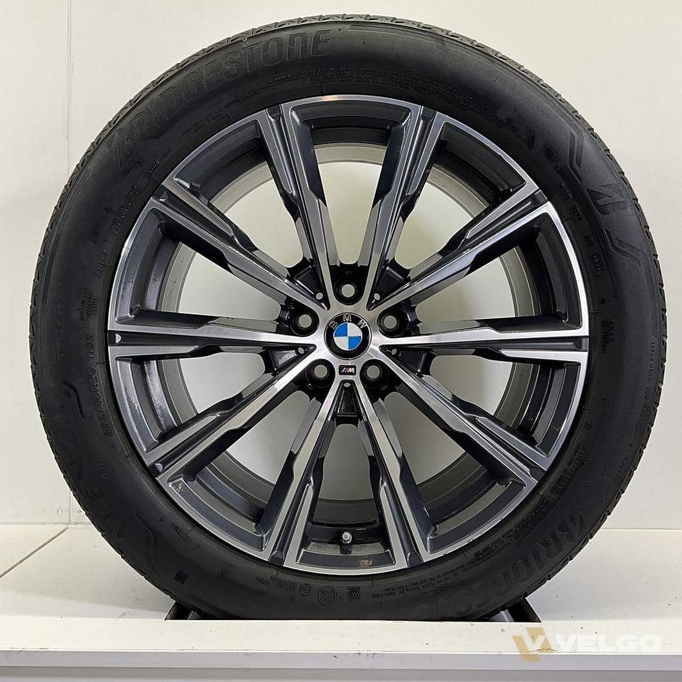NIEUW BMW X5 G05 EN X6 G06 BREEDSET VELGEN + ZOMERBANDEN 20 INCH ORIG. 740M — foto 2