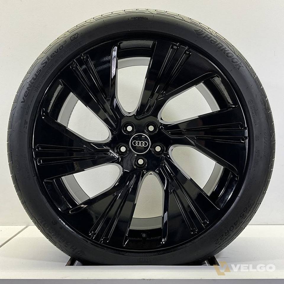 NIEUW AUDI Q8 ETRON SET VELGEN + ZOMERBANDEN 22 INCH — foto 4