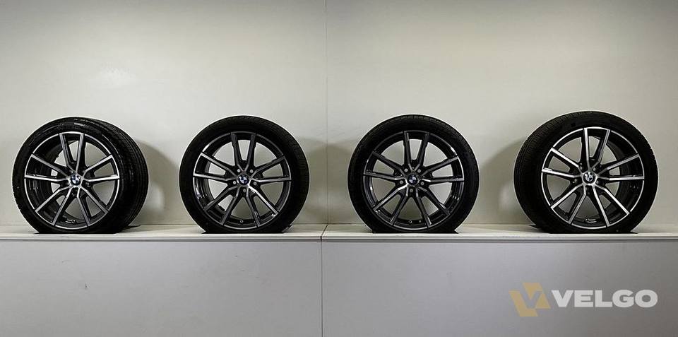 BMW 2, 3, 4 SERIE G21 G22 G23 G42 SET VELGEN + ALL SEASON BANDEN 18 INCH ORIG. 780M * — foto 6