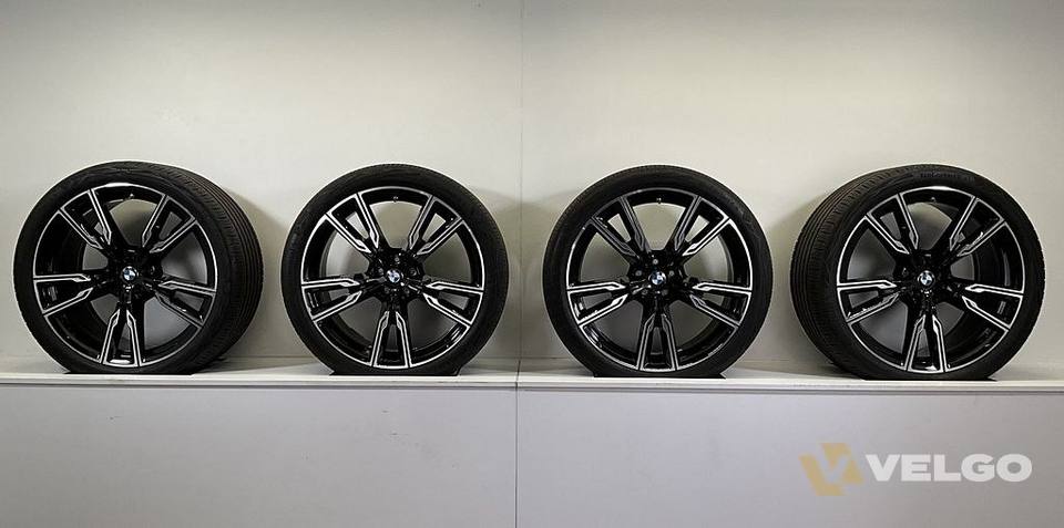 BMW X5 G05 X6 G06 BREEDSET VELGEN + ZOMERBANDEN 22 INCH ORIG. 747M — foto 10