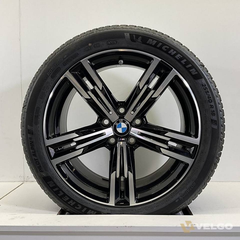 NIEUW BMW 2, 3 EN 4 SERIE BREEDSET VELGEN + WINTERBANDEN 18 INCH ORIG. 848M * — foto 1