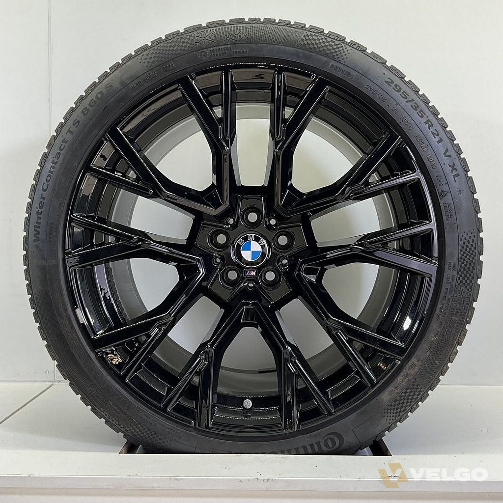 BMW X5 M F95 X6 M F96 BREEDSET VELGEN + WINTERBANDEN 22 INCH 21 INCH ORIG. 809M