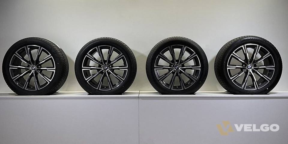NIEUW BMW X5 G05 EN X6 G06 BREEDSET VELGEN + WINTERBANDEN 20 INCH ORIG. 740M * — foto 11