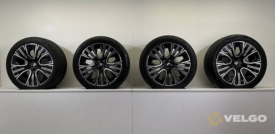 NIEUW BMW 7 SERIE G70 I7 X3 G45 BREEDSET VELGEN + ZOMERBANDEN 20 INCH ORIG. 906 — foto 11