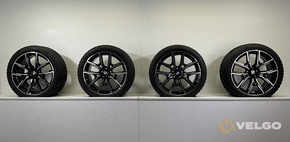 NIEUW BMW 4 SERIE I4 G26 BREEDSET VELGEN + WINTERBANDEN 19 INCH ORIG. 859M * — foto 7