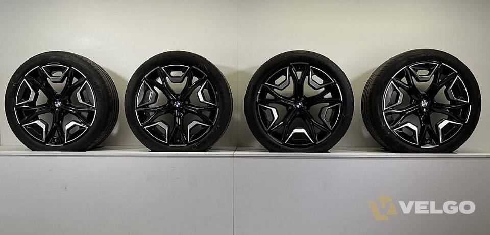 BMW IX I20 BREEDSET VELGEN + ZOMERBANDEN 22 INCH ORIG. 1020 — foto 8