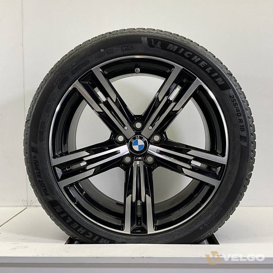 NIEUW BMW 2, 3 EN 4 SERIE BREEDSET VELGEN + WINTERBANDEN 18 INCH ORIG. 848M * — foto 2