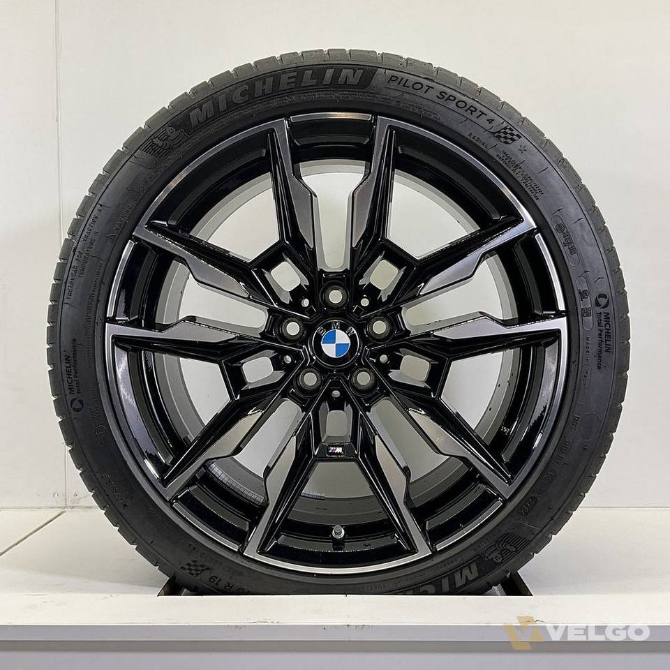 NIEUW BMW 4 SERIE I4 G26 BREEDSET VELGEN + ZOMERBANDEN 19 INCH ORIG. 861M * — foto 2