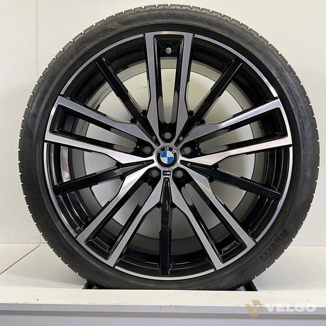 BMW X5 G05 X6 G06 BREEDSET VELGEN + ZOMERBANDEN 22 INCH ORIG. 742M — foto 6