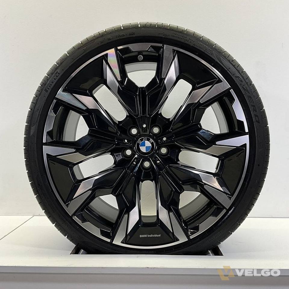 BMW 5 SERIE G60 G61 BREEDSET VELGEN + ZOMERBANDEN 21 INCH ORIG. 954I — foto 2