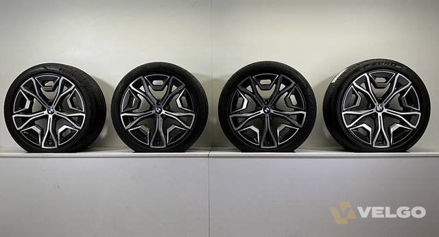 BMW IX I20 BREEDSET VELGEN + ZOMERBANDEN 22 INCH ORIG. 1021 — foto 7