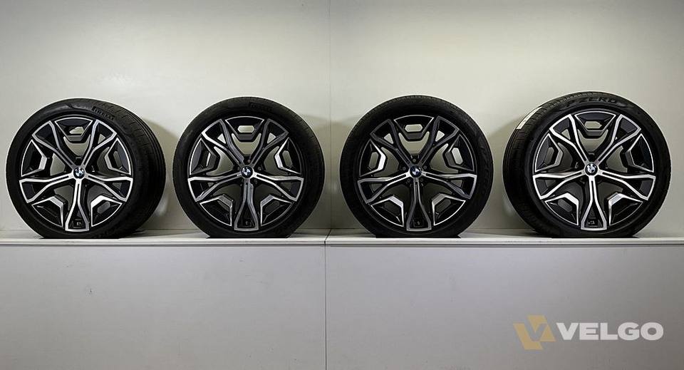 BMW IX I20 BREEDSET VELGEN + ZOMERBANDEN 22 INCH ORIG. 1021 — foto 7