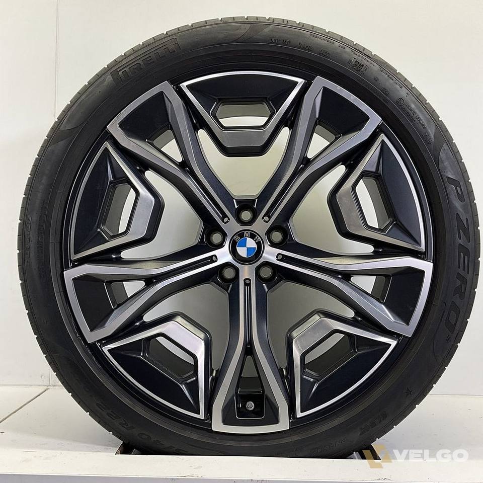 BMW IX I20 BREEDSET VELGEN + ZOMERBANDEN 22 INCH ORIG. 1021 — foto 2