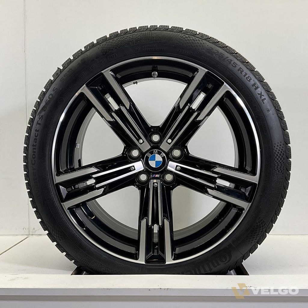 BMW 2, 3 EN 4 SERIE SET VELGEN + WINTERBANDEN 18 INCH ORIG. 848M *
