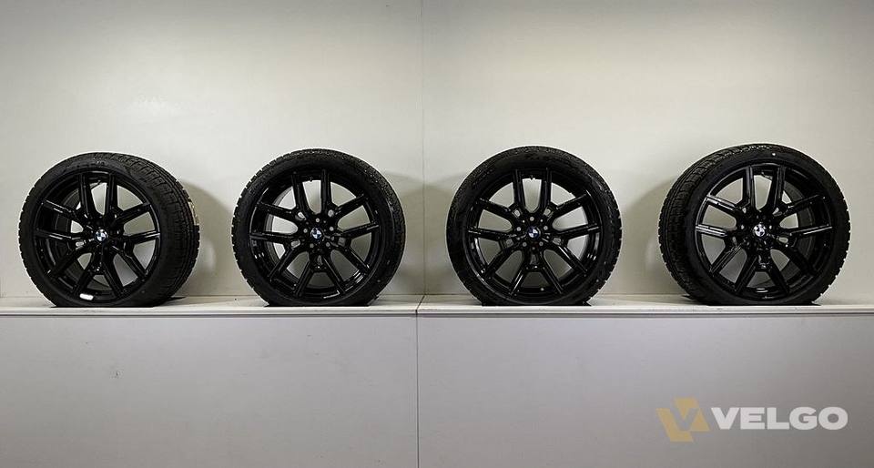 NIEUW BMW 4 SERIE I4 G26 BREEDSET VELGEN + WINTERBANDEN 19 INCH ORIG. 859M * — foto 7