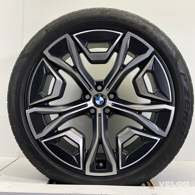 BMW IX I20 BREEDSET VELGEN + ZOMERBANDEN 22 INCH ORIG. 1021 — foto 4