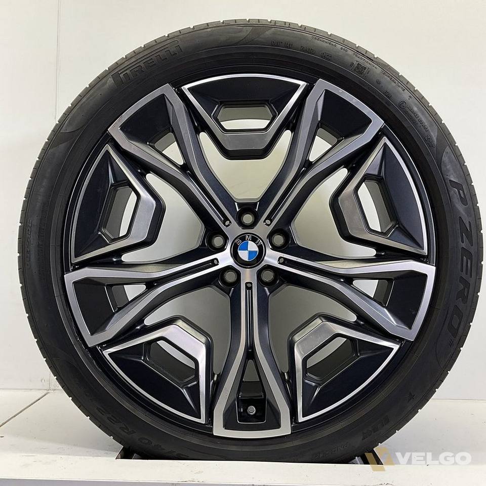 BMW IX I20 BREEDSET VELGEN + ZOMERBANDEN 22 INCH ORIG. 1021 — foto 4