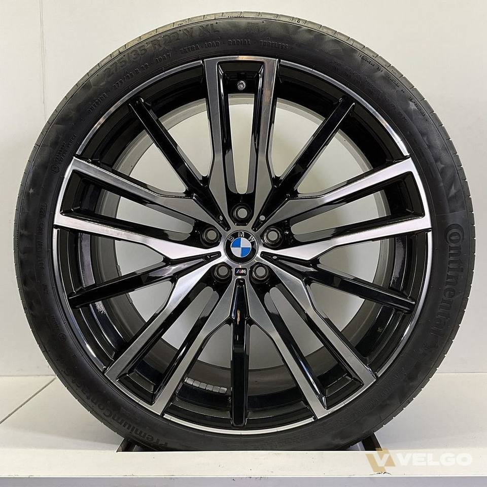 BMW X5 G05 X6 G06 BREEDSET VELGEN + ZOMERBANDEN 22 INCH ORIG. 742M — foto 1