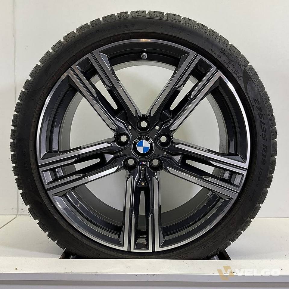 BMW 5 SERIE G30 G31 8 SERIE G14 G15 G16 BREEDSET VELGEN + WINTERBANDEN 19 INCH ORIG. 727M — foto 1