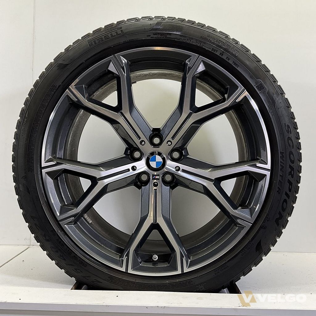 BMW X5 G05 X6 G06 BREEDSET VELGEN + WINTERBANDEN 21 INCH ORIG. 741M