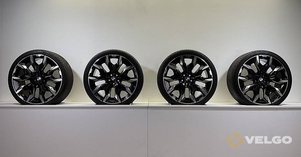 NIEUW BMW 5 SERIE G60 G61 BREEDSET VELGEN + ZOMERBANDEN 21 INCH ORIG. 954I — foto 10