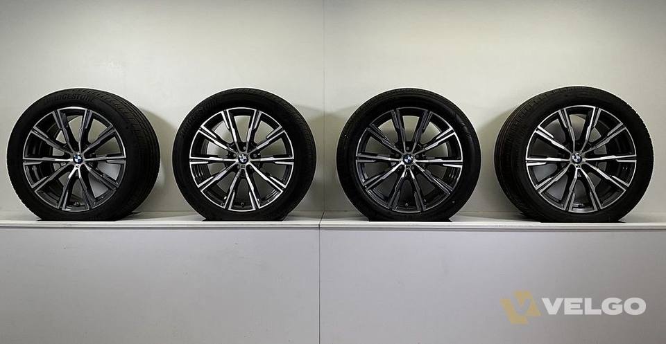 BMW X5 G05 EN X6 G06 BREEDSET VELGEN + ZOMERBANDEN 20 INCH ORIG. 740M * — foto 11