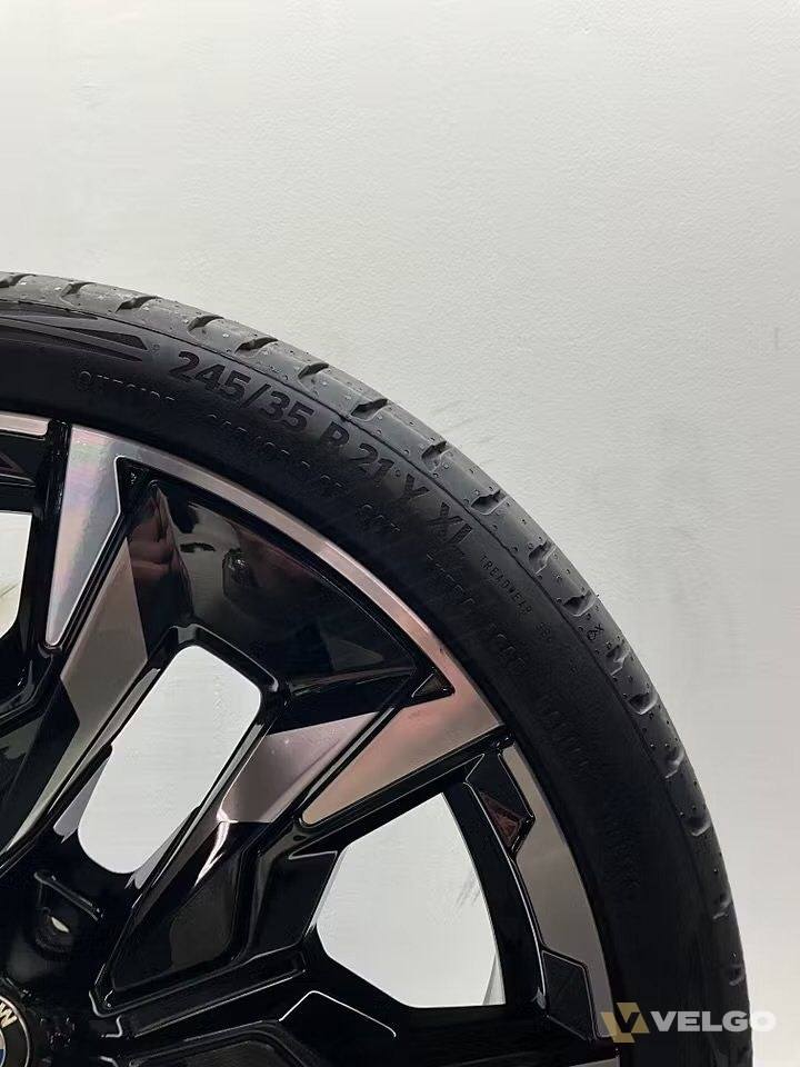 NIEUW BMW 5 SERIE G60 G61 BREEDSET VELGEN + ZOMERBANDEN 21 INCH ORIG. 954I — foto 3