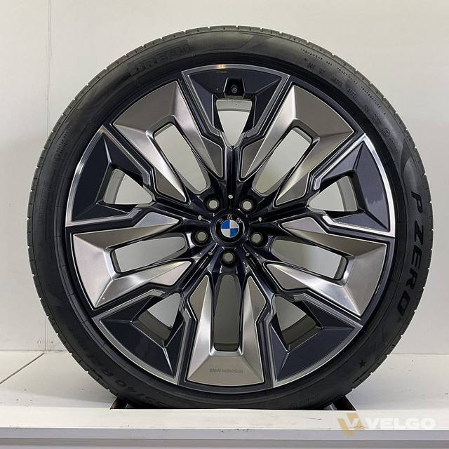 BMW 7 SERIE G70 I7 X3 G45 BREEDSET VELGEN + ZOMERBANDEN 21 INCH ORIG. 910i — foto 1