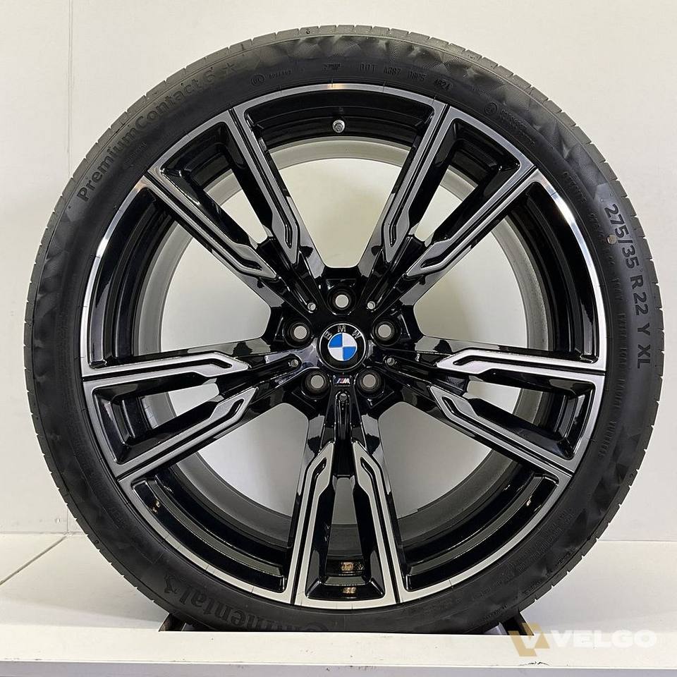 BMW X5 G05 X6 G06 BREEDSET VELGEN + ZOMERBANDEN 22 INCH ORIG. 747M — foto 1