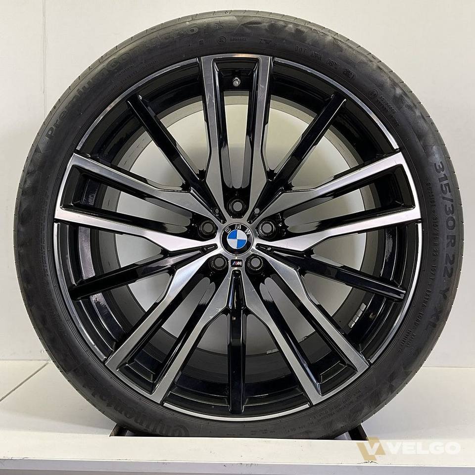 BMW X5 G05 X6 G06 BREEDSET VELGEN + ZOMERBANDEN 22 INCH ORIG. 742M — foto 6