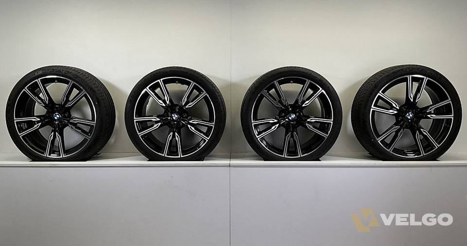 BMW X5 G05 X6 G06 BREEDSET VELGEN + ZOMERBANDEN 22 INCH ORIG. 747M — foto 9