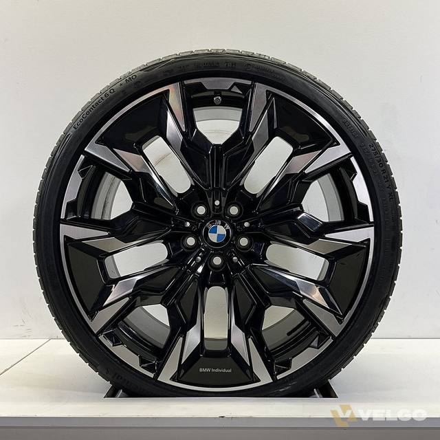 NIEUW BMW 5 SERIE G60 G61 BREEDSET VELGEN + ZOMERBANDEN 21 INCH ORIG. 954I — foto 6