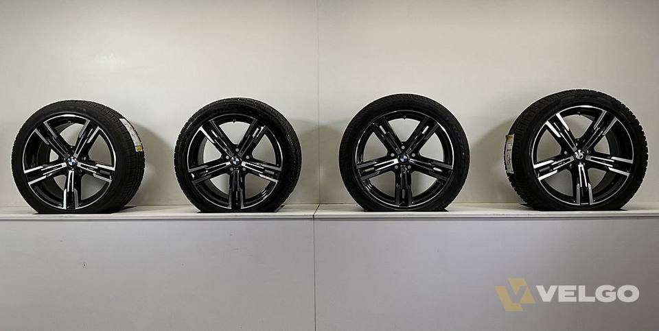 NIEUW BMW 2, 3 EN 4 SERIE BREEDSET VELGEN + WINTERBANDEN 18 INCH ORIG. 848M * — foto 9