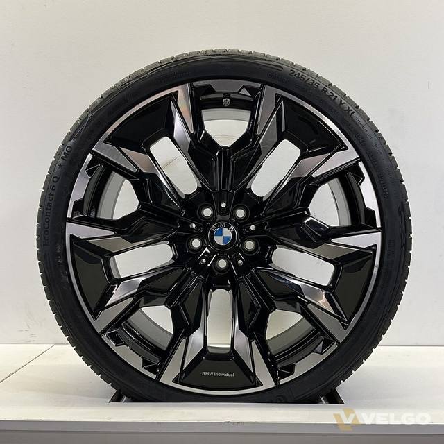 NIEUW BMW 5 SERIE G60 G61 BREEDSET VELGEN + ZOMERBANDEN 21 INCH ORIG. 954I — foto 2