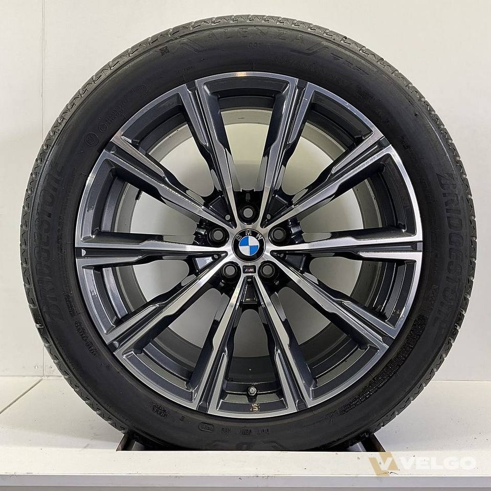 NIEUW BMW X5 G05 EN X6 G06 BREEDSET VELGEN + ZOMERBANDEN 20 INCH ORIG. 740M — foto 4