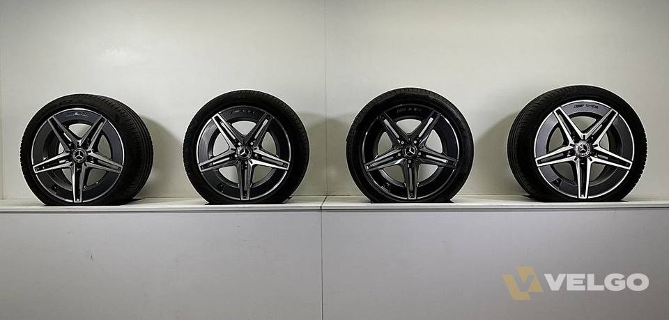 MERCEDES C KLASSE W205 W206 SET VELGEN + ZOMERBANDEN 18 INCH — foto 6