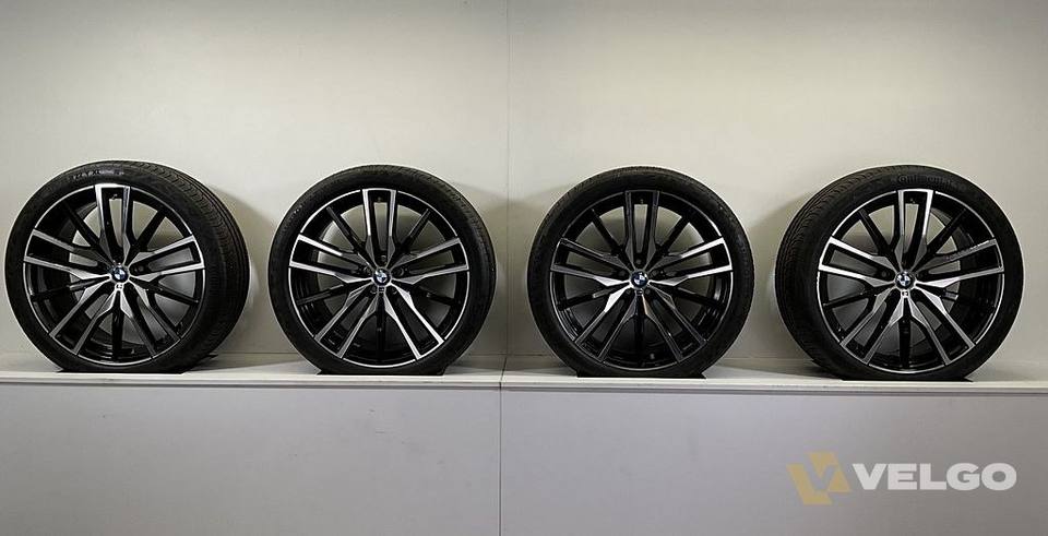 BMW X5 G05 X6 G06 BREEDSET VELGEN + ZOMERBANDEN 22 INCH ORIG. 742M — foto 10